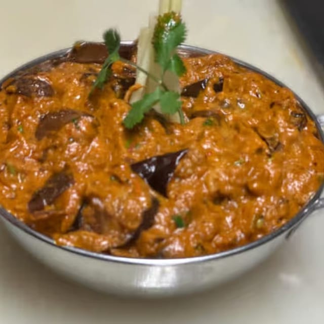 Achari Eggplant.
